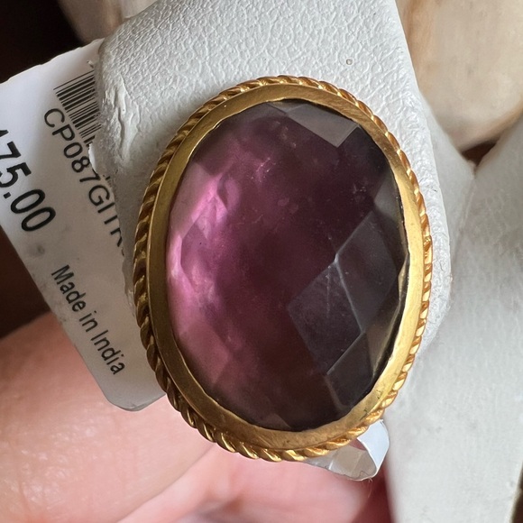 Julie Vos Verona Clip earrings - NWT! Gorgeous Bordeaux color! - Picture 3 of 11